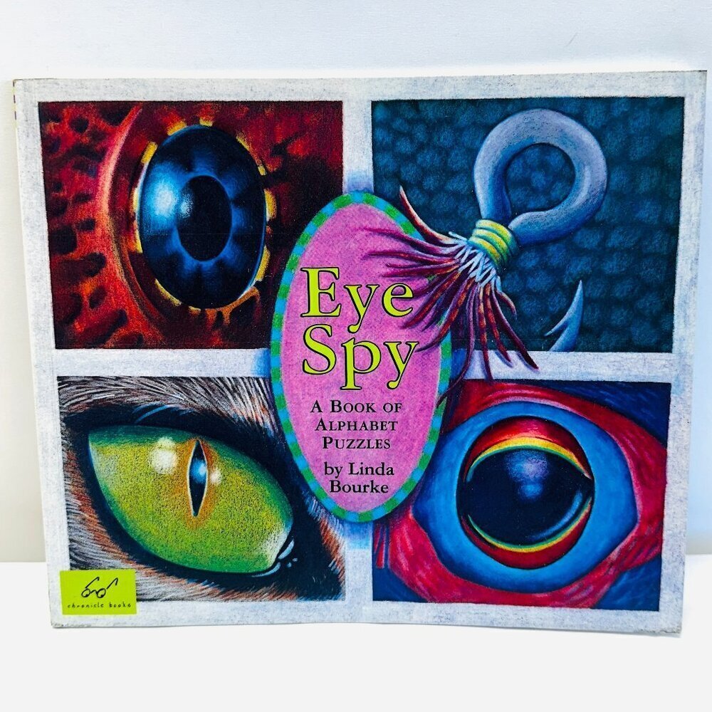 Eye Spy A Book of Alphabet Puzzles by Linda Bourke Paperback VERY GOOD